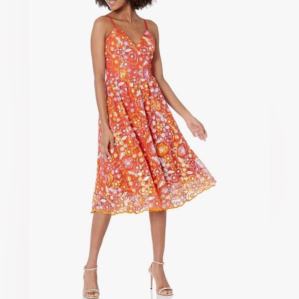 NWT Dress the Populations the Maren Fit Dress